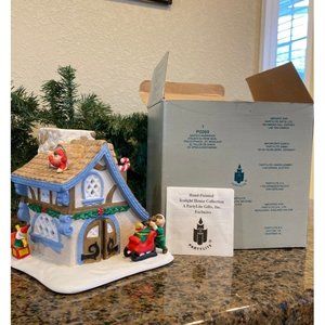 PartyLite Santa's Workshop Christmas Tea Light Holder